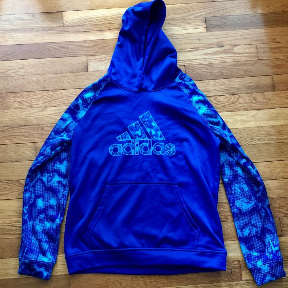 Blue Adidas sweatshirt